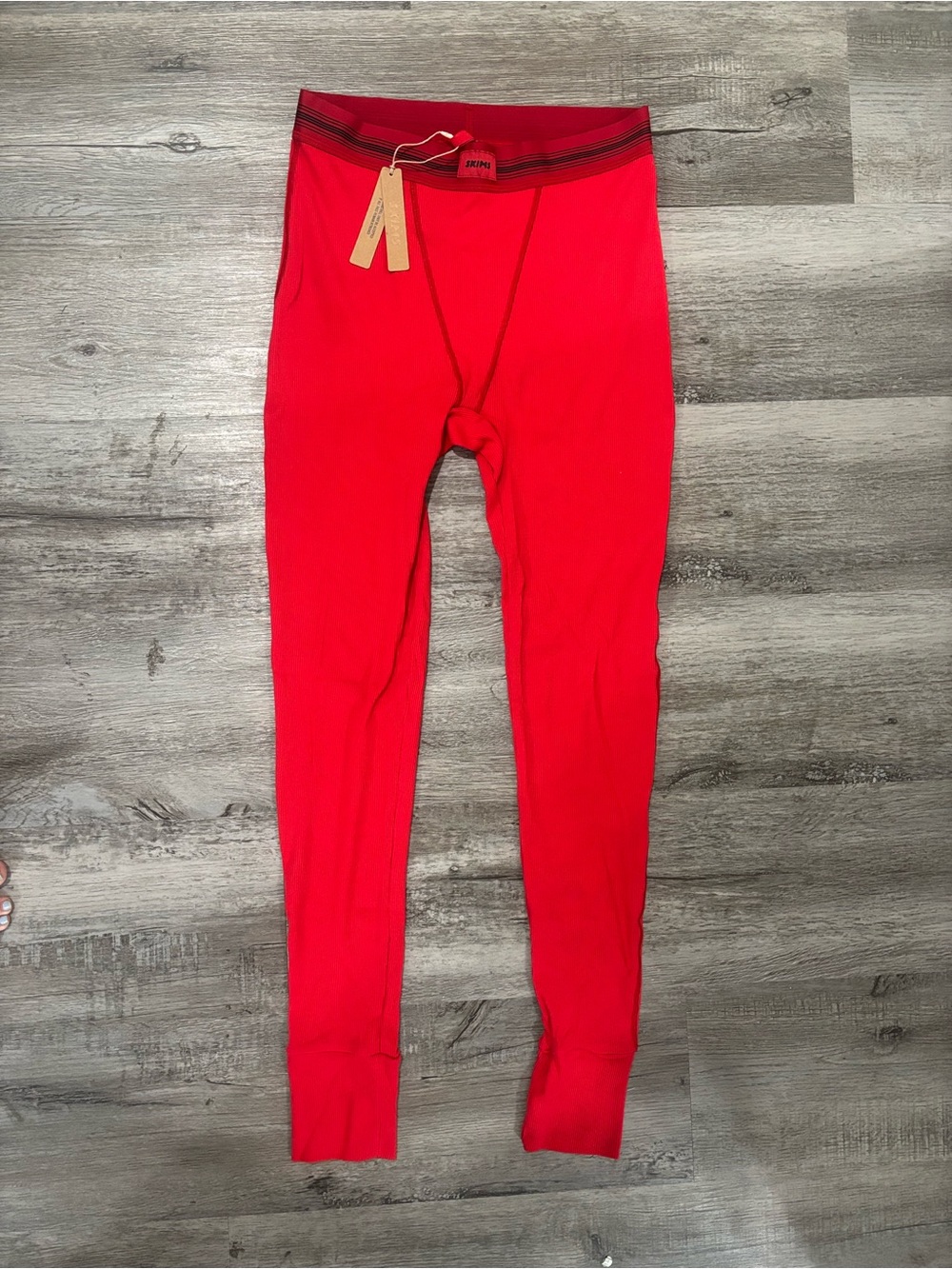 SKIMS NWT Red Cotton Rib Legging
